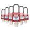 Elecpopular  38mm Stainless steel padlocks Nylon Safety padlock  6 PCS