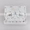 Fiber to the home 4 core 4 port SC/LC plastic junction case fiber optic faceplate box with mini splice tray