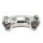Food grade Sanitary Stainless Steel Welded Threaded  Pipe Fittings Elbow for Food and Beverage Industry