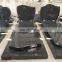 Factory sale China black granite stone funeral monuments and headstone