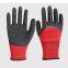 13Gauge Polyester Liner 3/4 Crinkle Latex Dipped Gloves Latex Coated Work Gloves Latex Half Coated Gloves