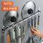 Kitchen hanging pole, no punching, no nail hook, wall mounted stainless steel spoon rack, multi-functional kitchen appliance storage rack