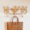 High Quality Cactus Rattan Wall Hook Hanger Clothes Rack Wall Decoration Vintage wicker hanger Wholesale Vietnam Supplier