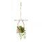 Best Seller Rattan Hanging Planter Set With Seagrass Straw Planter Storage Basket Plant Holder Wholesale