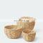 Hot Product 100% natural material water hyacinth Round Wicker Storage Basket With Lid High Quality vietnam cheap wholesale