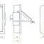 2015 FEILEI LS01-2 new small handle for sliding door