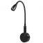 Meanyee Touch Switch Stepless Dimmable Hard-Wired Reading Lamp Wall Mount Surface Sconce Lamp Led Bedside Lights/Lamp for Book Reading in Bed(Warm White 3000-3200k) Black Finished