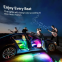 New Trends DC12v Addressable LED Strip Car Interior Bluetooth Light Strips IP65 14.4W/Kit Ambience Car Interior LED Light Kit