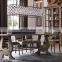 Retro Style Indoor Decoration Rectangular Industrial Metal Chandelier Living Room Hotel Ceiling Home Decor Lighting Hang Lamps