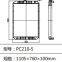 high quality Aluminium radiator core radiator machine PC210-5 for excavator cooling system radiator