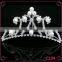 crystal bridal wedding crown with pearl hair comb tiaras, fashion wedding crown