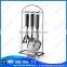 Well equipped stainless steel hanging kitchen utensil set