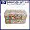 Oem organizing boxes decorative faux leather cotton storage box