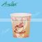 Disposable single wall hot tea cup with lid