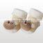 Japan wholesale high quality cute brown bear kid socks for baby with creepers
