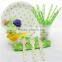 Wholesale Baby Pink Polka Dot Paper Tableware Plate Cup Straw