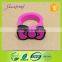 Popular lucky cartoon style rubber kids finger ring