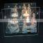 2016 glass tiger figurine candle holder