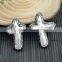 LFD-0010B Druzy Pearl Pave Rhinestone Cross Connector Beads Diy Jewelry Making