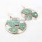 flower shape hoop earring