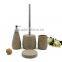 Whorl Polyresin sandstone bathroom accessories set