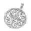 CYW women accessories 2015 round design handmade micro pave CZ 925 sterling silver Pendants & Charms