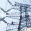high tension power line iron towers