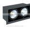 2*60W LEDWAY LED indoor Two-head wide trim Grille spot lamp without Decoration Plat IP20