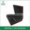 Dark brown beautiful velvet cosmetic packaging box