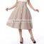 girls summer clothing grey with button design skirts in Guangzhou