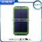 Travel charger portable solar power bank 8000mah for iphone samsung