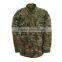 Fold over collar BDU military camouflage uniform