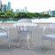 Modern Elegant Outdoor Rattan Round Set of Dining Table