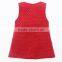 Sweet child fall sleeveless cute animal pattern flannelette vest dress children clothing