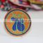 factory welcome custom hand embroidered badge,3d embroidery patch for sale