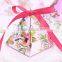 Wide varieties spcial design with colourful ribbon triangle box /candy box