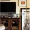 Retro and vintage metal tripod floor lamps with metal head in antique brass LGM020F