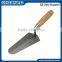 26cm Carbon Steel Brick laying Trowel with Wooden Handle, Metal End Cap