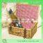 High quality wicker picnic basket wicker material crafts supplier in China