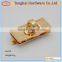Zinc alloy handbag hardware fitting ,rectangle handbag lock,turn lock,