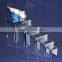 5 piece acrylic riser mirrored, display rack, plexiglass riser