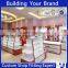 popular makeup wooden display gallery in shopping mall