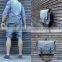 Custom high quality waxed canvas messengers
