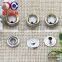 Oeko-tex Custom 4 parts metal pearl prong snap button baby clothing