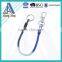 High Quality Split Ring Lobster Clip Plastic Stretch Coiled Lanyard Keychain