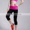 Fashion unique yoga pants models in capris pants
