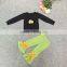 Best price girl outfit Halloween boutique clothing set for baby kids wholesale baby clothes