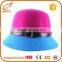 Wholesale handmade fedora felt hat stylish multi color felt hillbilly hat for women                        
                                                                                Supplier's Choice
