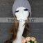 New Product Fashion Girls Knitted Wool Beanie Hat Knitted Hat With raccoon fur Pom