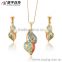 factory price top quality special design 18K gold plated saudi arabia jewelry sets